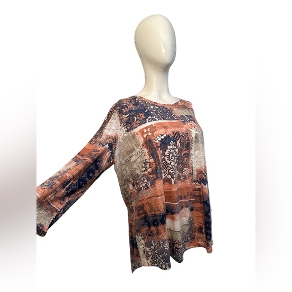 CHICO’s beautiful top long sleeve women size 3 - Picture 2 of 8